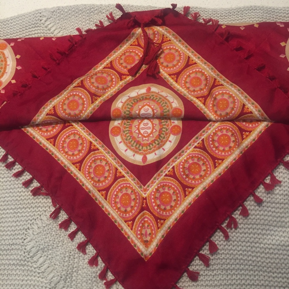 Printed Triangle Scarf